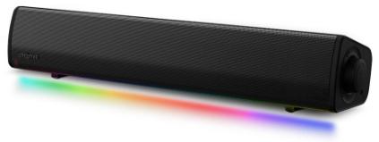 BARRA DE SOM CREATIVE SOUND BLASTER GS3 2.0 SOUNDBAR RGB 12W RMS BT/USB-C PRETO