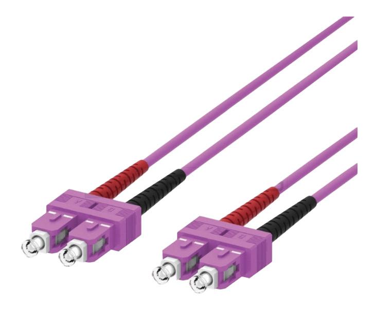 PATCH CABLE F.O. SC/SC 2M MULTIMODE 50/125 OM4