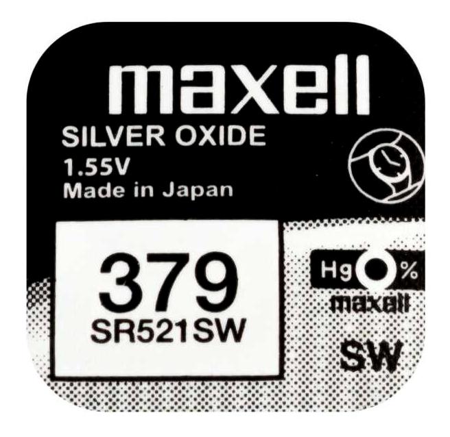 PILHA MOEDA MAXELL SR521SW 1UN 1.55V (1/10)