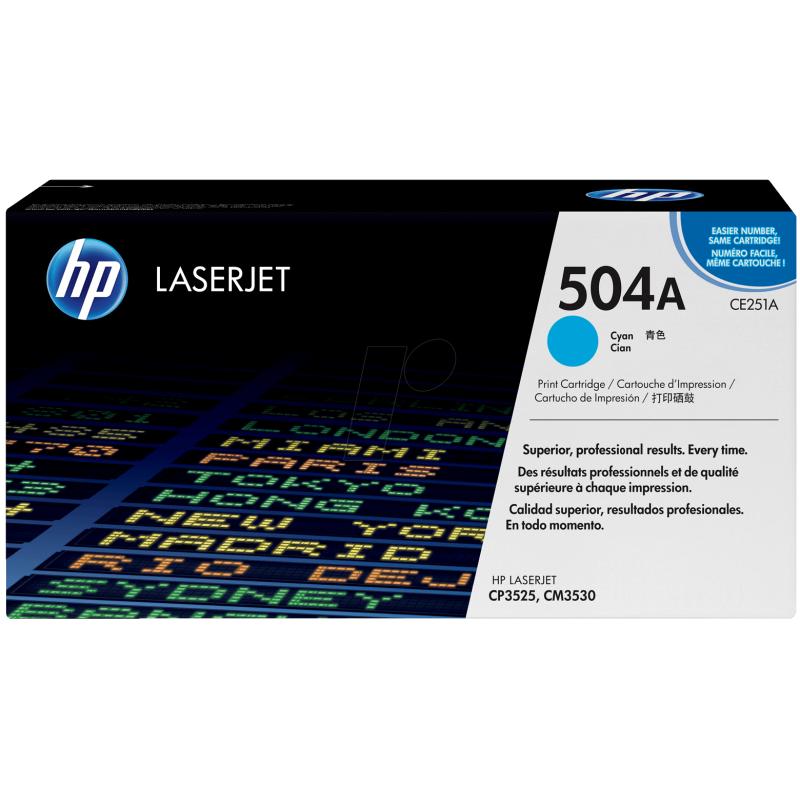 Toner 504a 3525 ciano (ce251a)