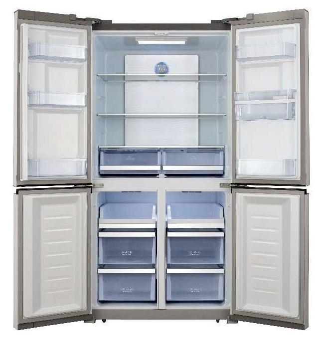 GD FRIG BERKLAYS 567L 91X193CM NOFROST 4PORTAS DISP.AGUA BLACK INOX